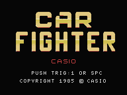 Car Fighter Title Screen